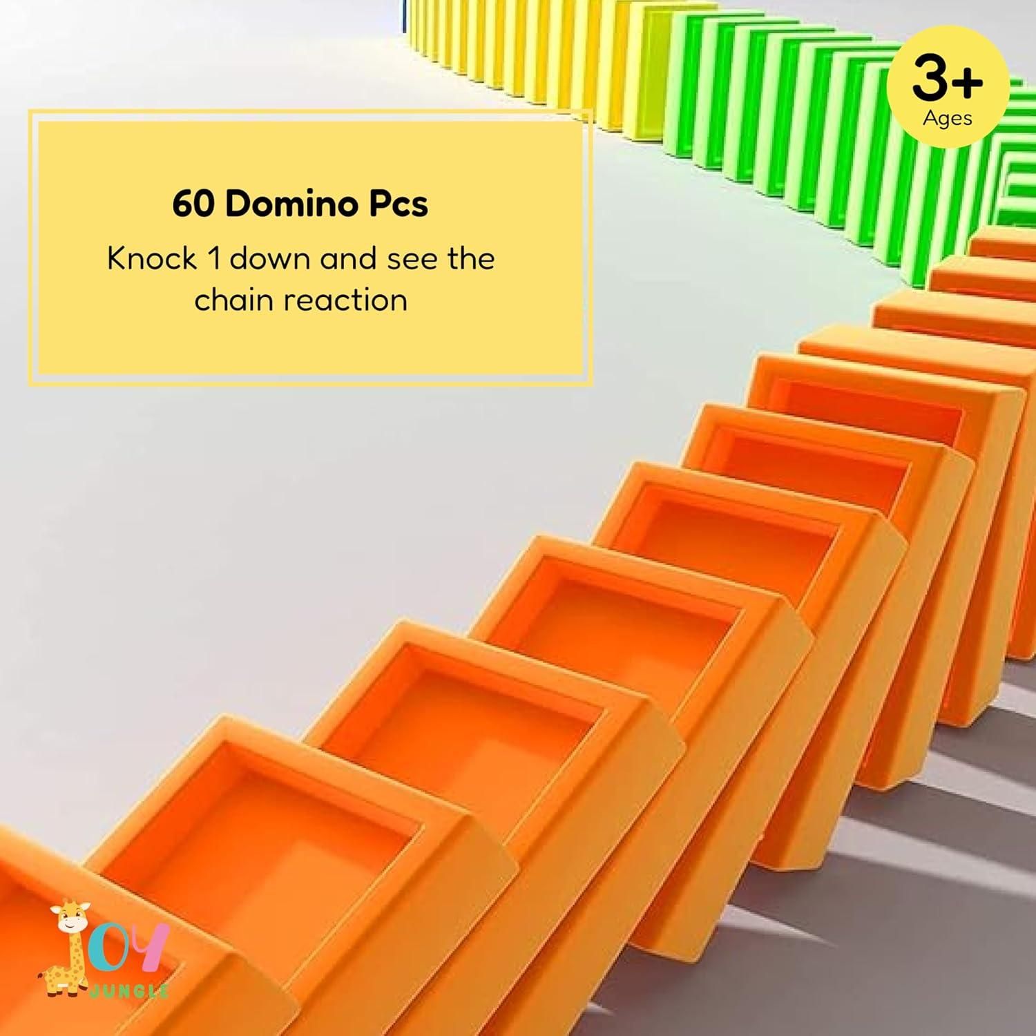 Creative Domino Train Toy with Sound Effects