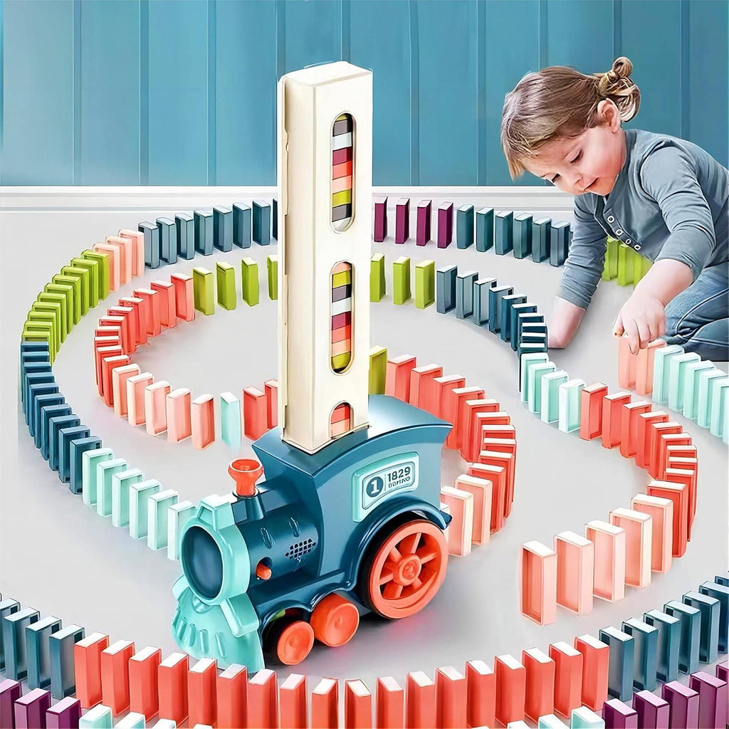 Creative Domino Train Toy with Sound Effects