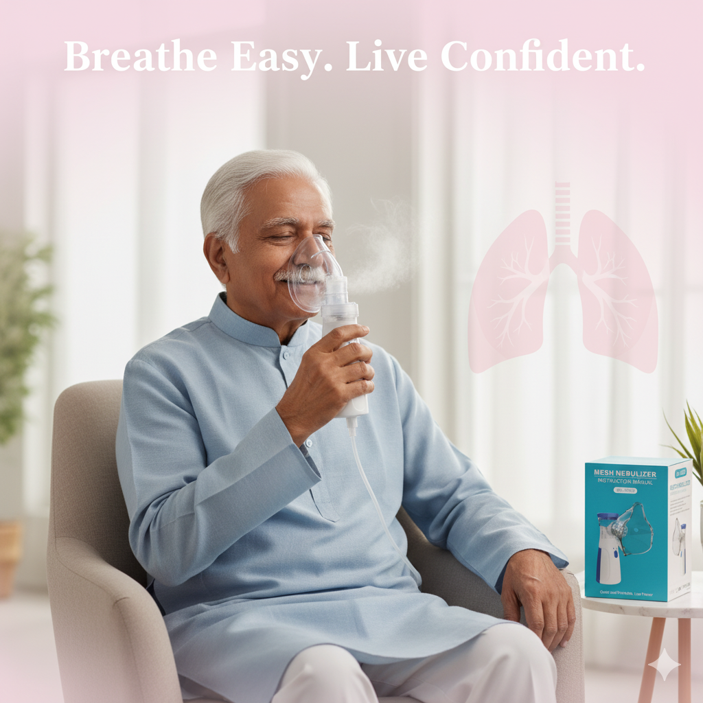 Portable Ultrasonic Rechargeable Mesh Nebulizer Machine