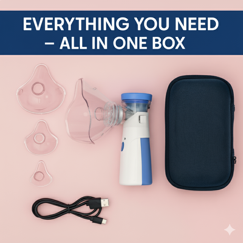 Portable Ultrasonic Rechargeable Mesh Nebulizer Machine