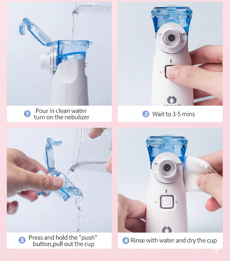 Portable Ultrasonic Rechargeable Mesh Nebulizer Machine