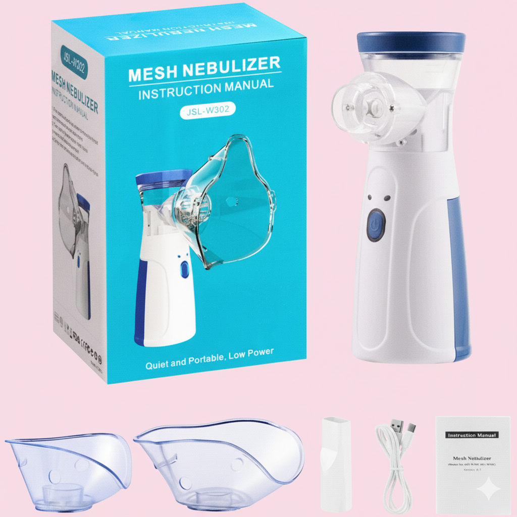 Portable Ultrasonic Rechargeable Mesh Nebulizer Machine